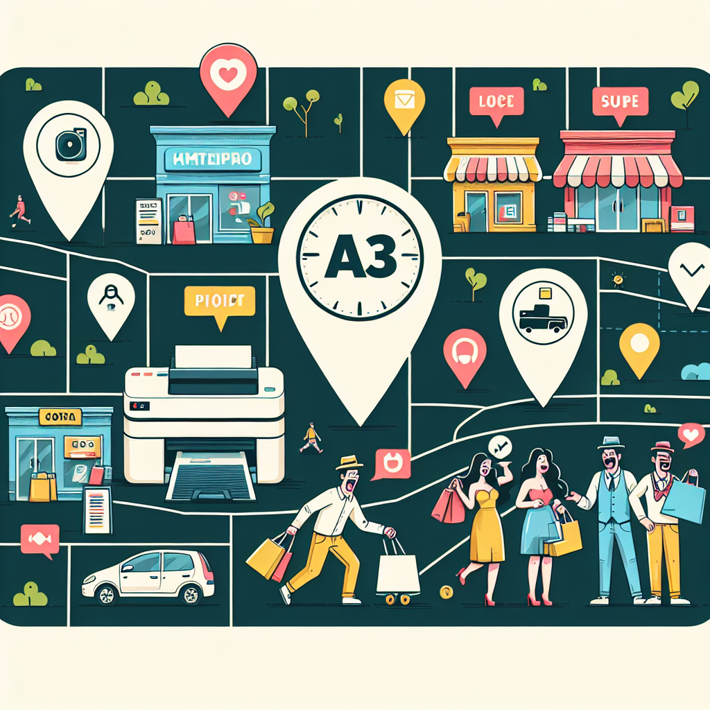 Ilustração de uma impressora DTF A3 imprimindo uma estampa colorida em um tecido, mostrando o processo de estamparia digital com detalhes nítidos e vibrantes.