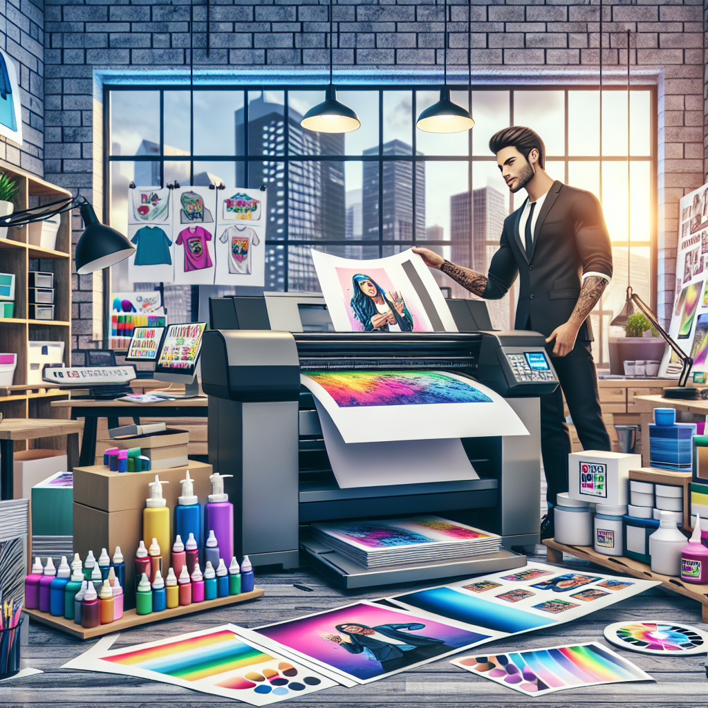 Processo de Impressora DTF em Camisetas