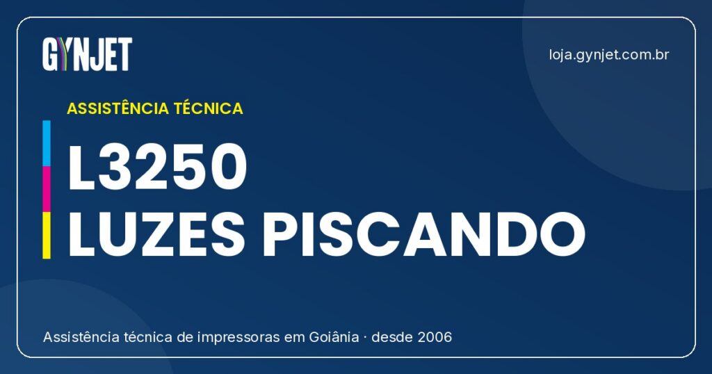 Erro Geral na Epson L3250: Todas as Luzes Piscando