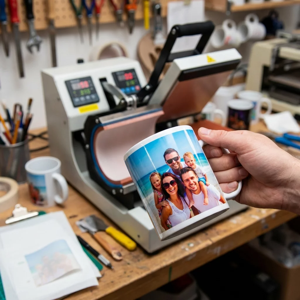 Caneca personalizada sublimada com foto da familia