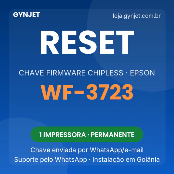 Reset Epson WF-3723 chave firmware ChipLess — GYNJET