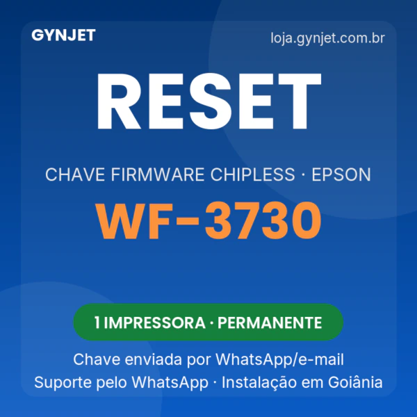 Reset Epson WF-3730 chave firmware ChipLess — GYNJET