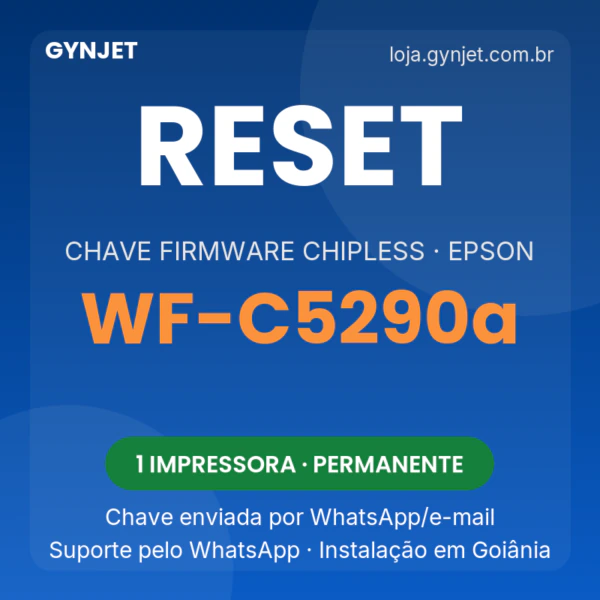 Reset Epson WF-C5290a chave firmware ChipLess — GYNJET
