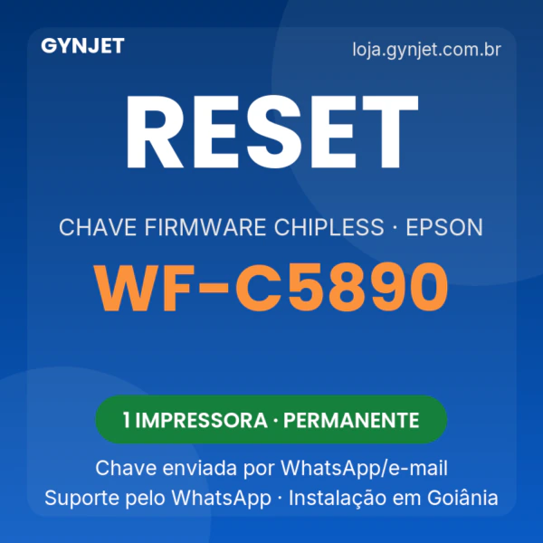 Reset Epson WF-C5890 chave firmware ChipLess — GYNJET
