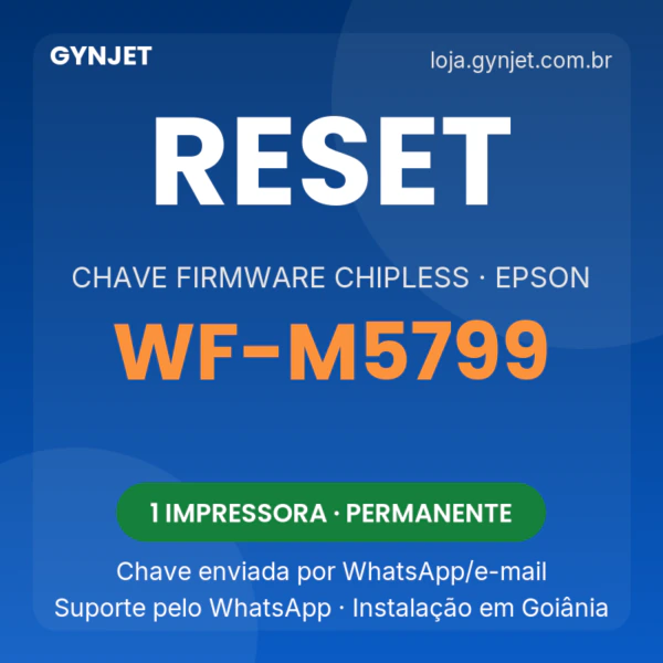 Reset Epson WF-M5799 chave firmware ChipLess — GYNJET