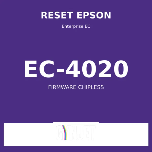 Reset Epson EC-4020 - Chave Firmware ChipLess - Gynjet