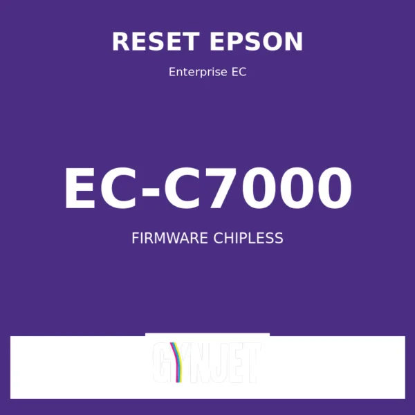 Reset Epson EC-C7000 - Chave Firmware ChipLess - Gynjet