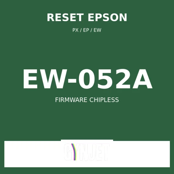 Reset Epson EW-052A - Chave Firmware ChipLess - Gynjet