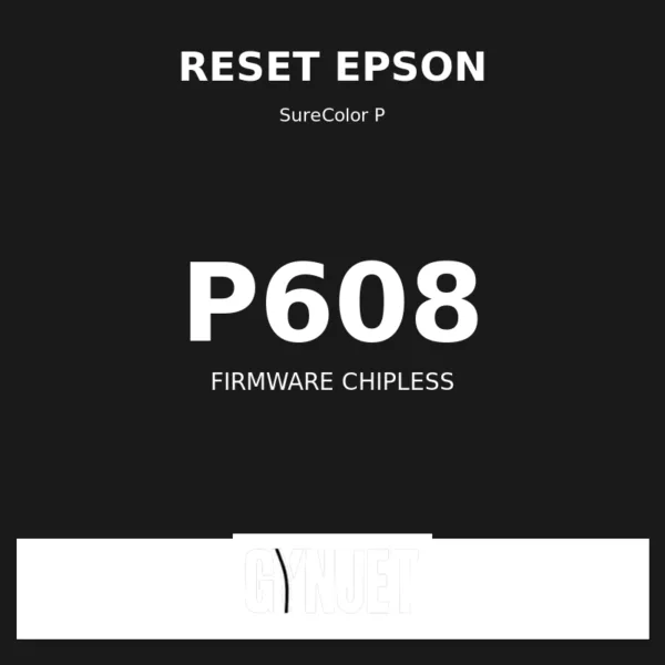 Reset Epson P608 - Chave Firmware ChipLess - Gynjet