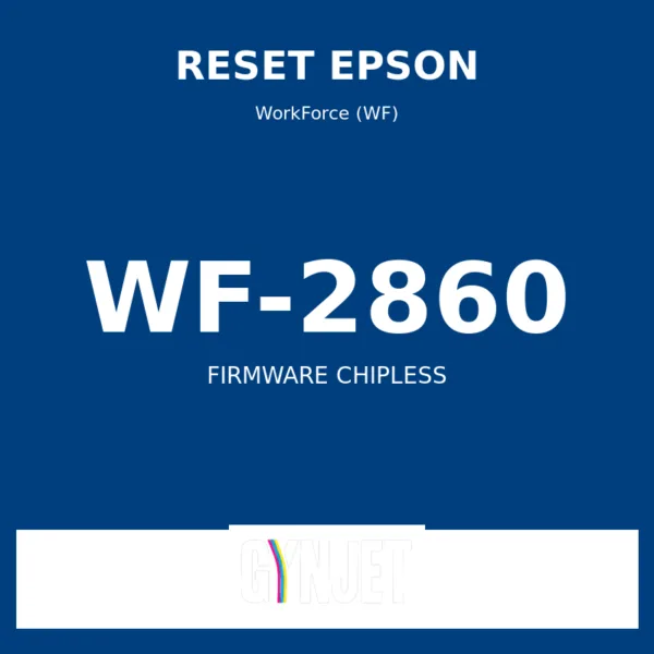 Reset Epson WF-2860 - Chave Firmware ChipLess - Gynjet