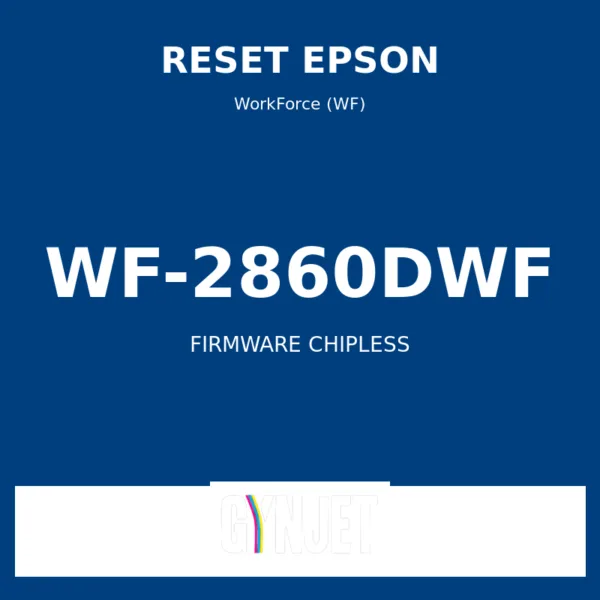Reset Epson WF-2860DWF - Chave Firmware ChipLess - Gynjet