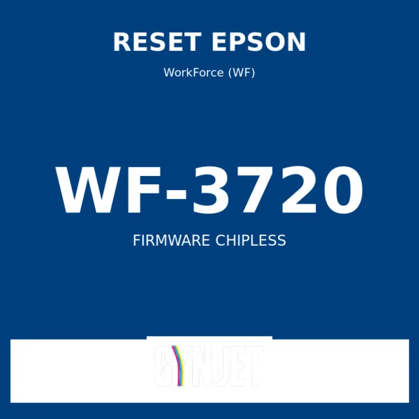 Reset Epson WF-3720 - Chave Firmware ChipLess - Gynjet