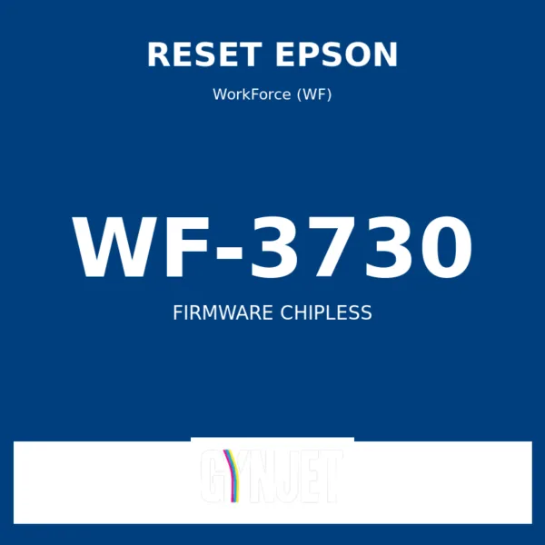 Reset Epson WF-3730 - Chave Firmware ChipLess - Gynjet