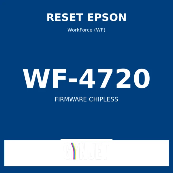Reset Epson WF-4720 - Chave Firmware ChipLess - Gynjet