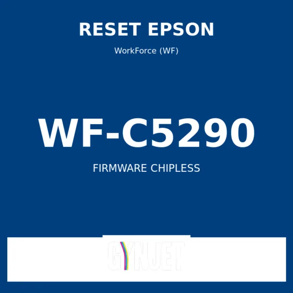 Reset Epson WF-C5290 - Chave Firmware ChipLess - Gynjet