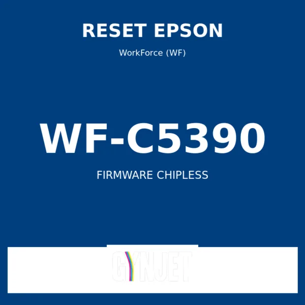 Reset Epson WF-C5390 - Chave Firmware ChipLess - Gynjet