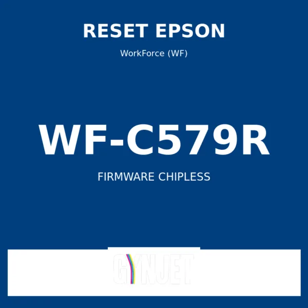 Reset Epson WF-C579R - Chave Firmware ChipLess - Gynjet