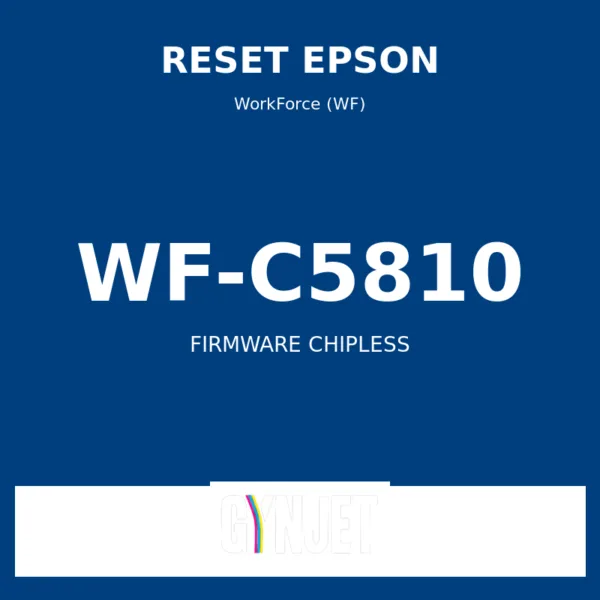 Reset Epson WF-C5810 - Chave Firmware ChipLess - Gynjet