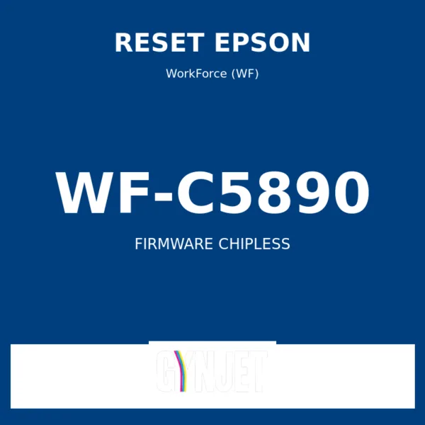 Reset Epson WF-C5890 - Chave Firmware ChipLess - Gynjet