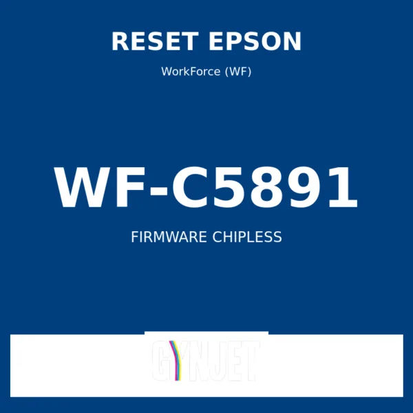 Reset Epson WF-C5891 - Chave Firmware ChipLess - Gynjet