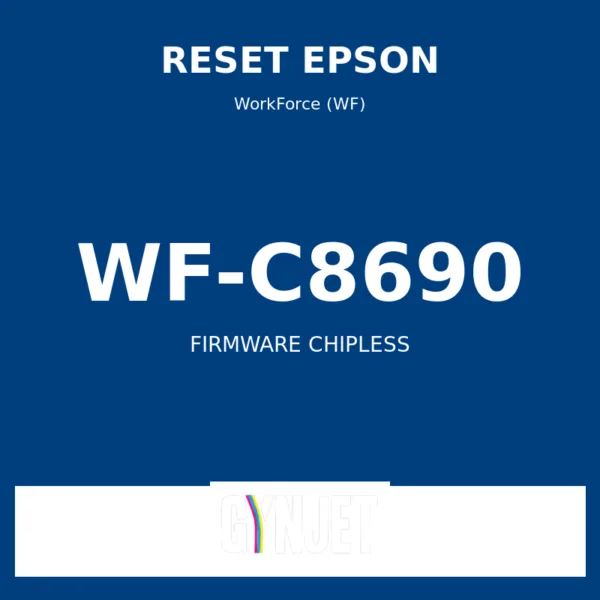 Reset Epson WF-C8690 - Chave Firmware ChipLess - Gynjet