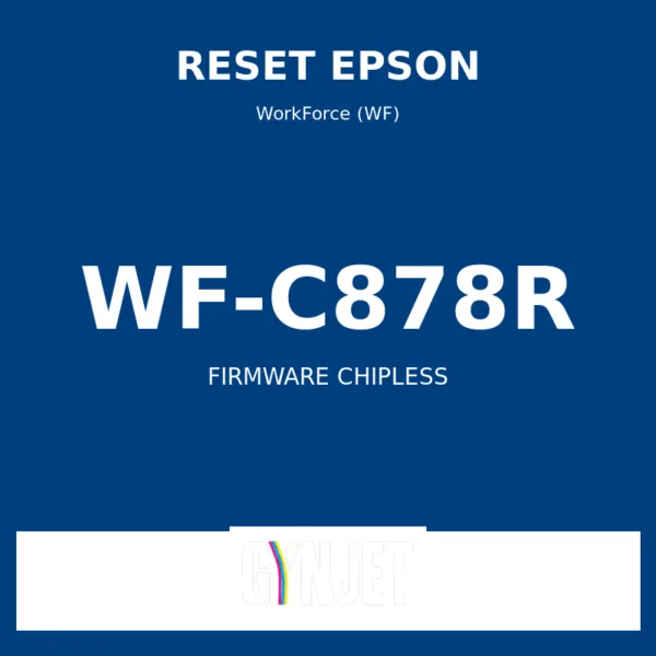 Reset Epson WF-C878R - Chave Firmware ChipLess - Gynjet