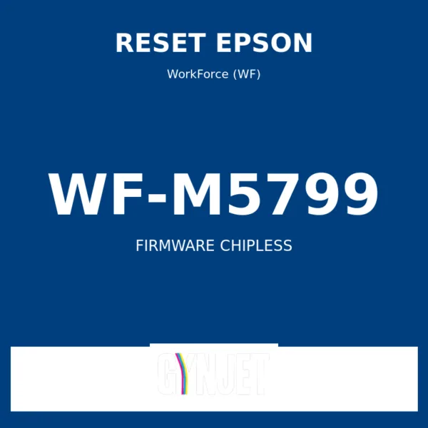 Reset Epson WF-M5799 - Chave Firmware ChipLess - Gynjet