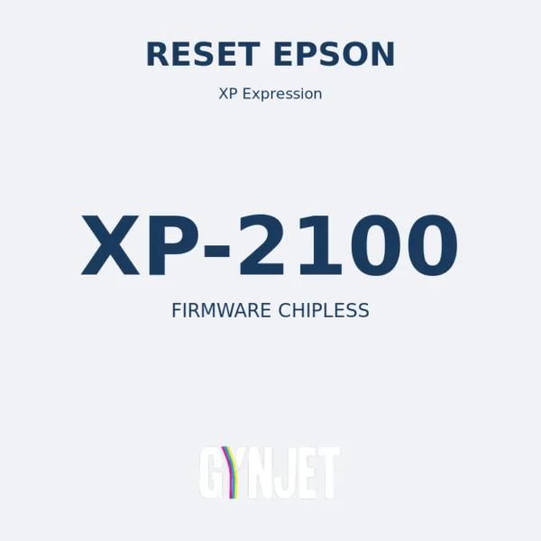 Reset Epson XP-2100 - Chave Firmware ChipLess - Gynjet