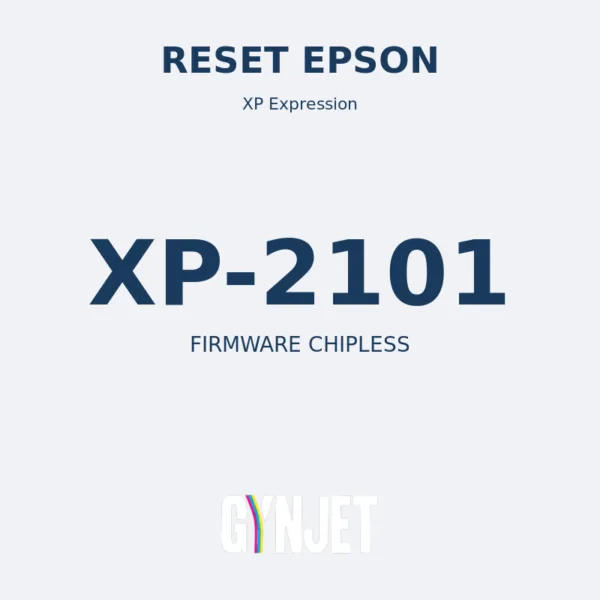 Reset Epson XP-2101 - Chave Firmware ChipLess - Gynjet