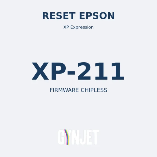 Reset Epson XP-211 - Chave Firmware ChipLess - Gynjet