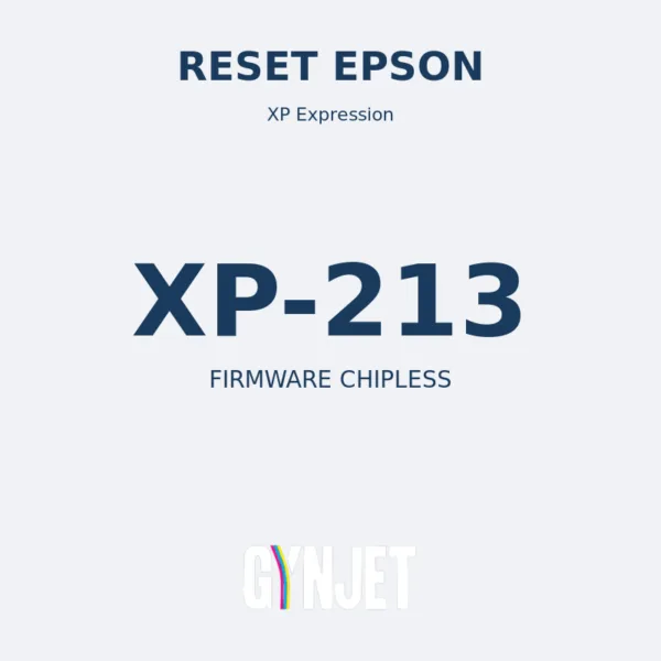 Reset Epson XP-213 - Chave Firmware ChipLess - Gynjet
