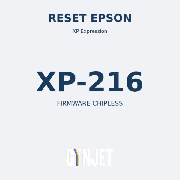 Reset Epson XP-216 - Chave Firmware ChipLess - Gynjet