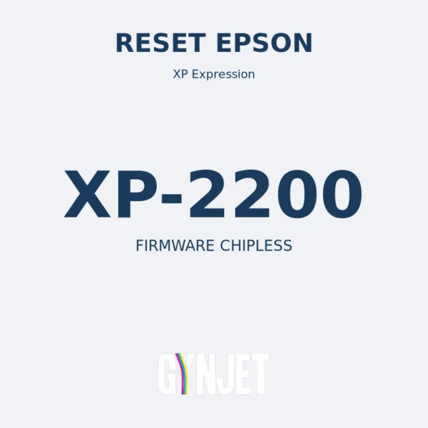Reset Epson XP-2200 - Chave Firmware ChipLess - Gynjet