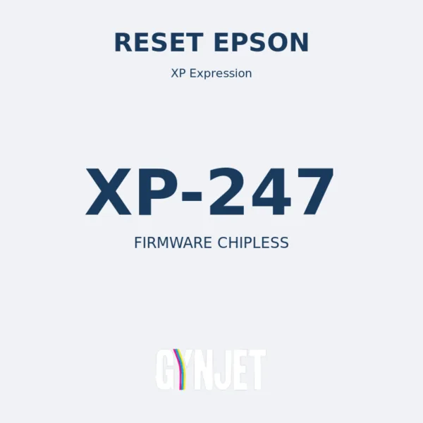 Reset Epson XP-247 - Chave Firmware ChipLess - Gynjet