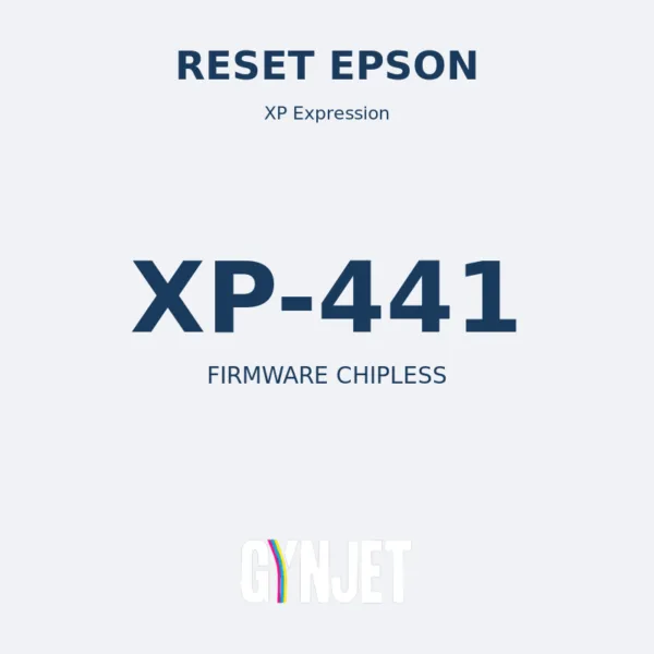 Reset Epson XP-441 - Chave Firmware ChipLess - Gynjet
