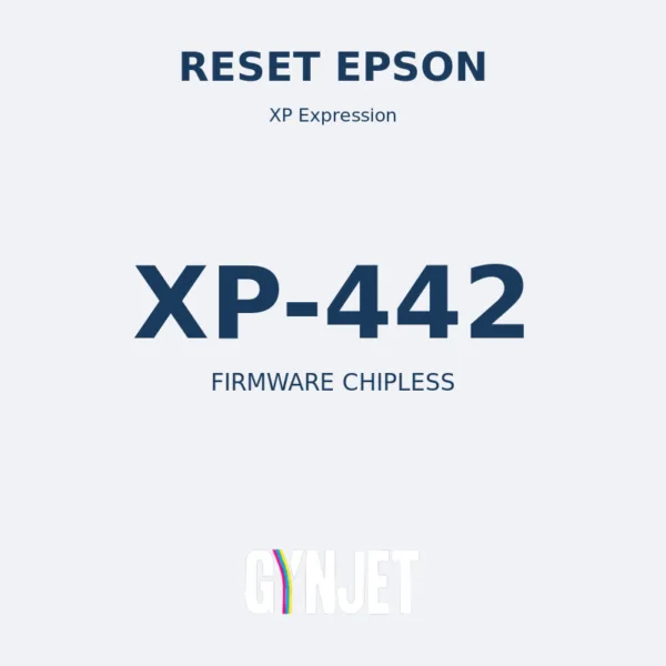 Reset Epson XP-442 - Chave Firmware ChipLess - Gynjet