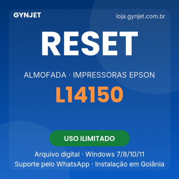 Reset de almofadas Epson L14150 — GYNJET