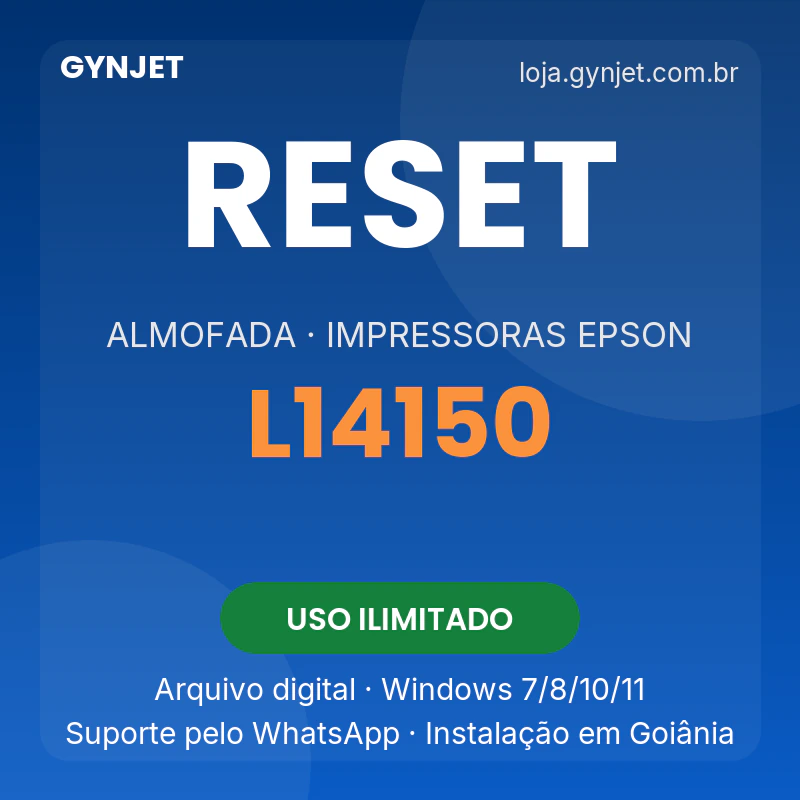 Reset de almofadas Epson L14150 — GYNJET