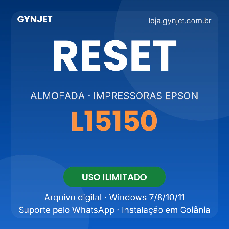 Reset de almofadas Epson L15150 — GYNJET