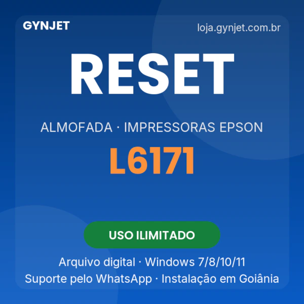 Reset de almofadas Epson L6171 — GYNJET