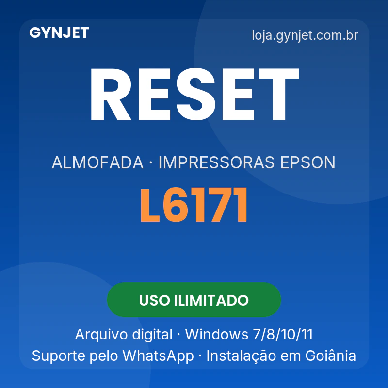 Reset de almofadas Epson L6171 — GYNJET