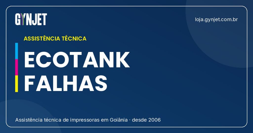 Como identificar falhas na impressora Epson EcoTank — Goiânia