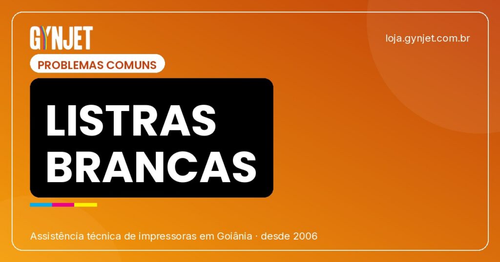 Como tirar listras brancas da impressora EcoTank — Goiânia