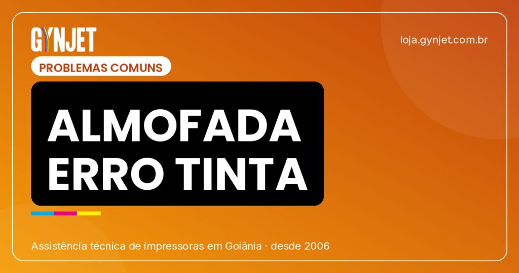 Erro almofada de tinta impressora Epson — solução Goiânia