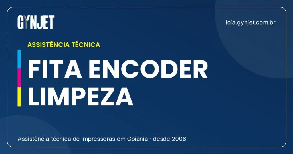 Limpeza da fita encoder na impressora Epson — Goiânia