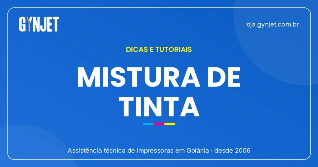 Perigos de misturar tinta na impressora — Goiânia-GO