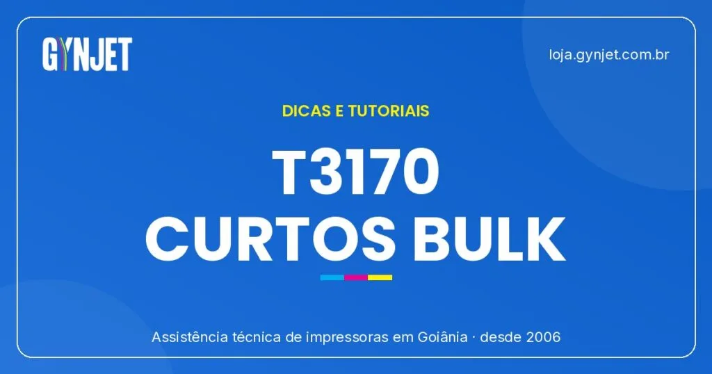 T3170: Prevenção de curtos e calibração Bulk Ink em Goiânia