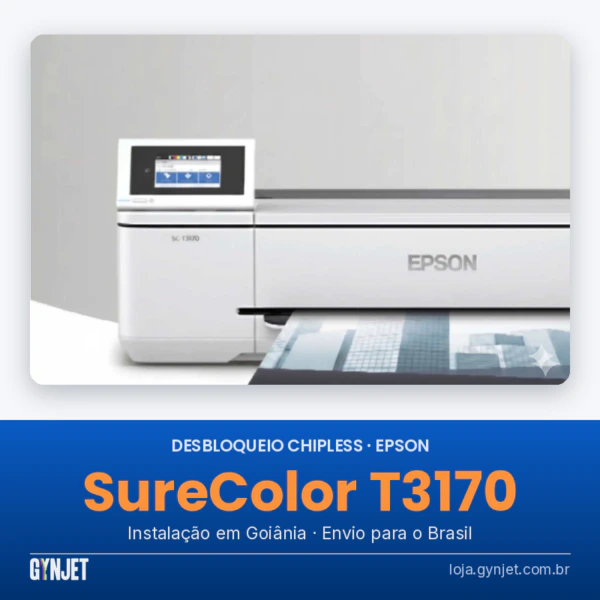Desbloqueio chipless Epson SureColor T3170 — GYNJET