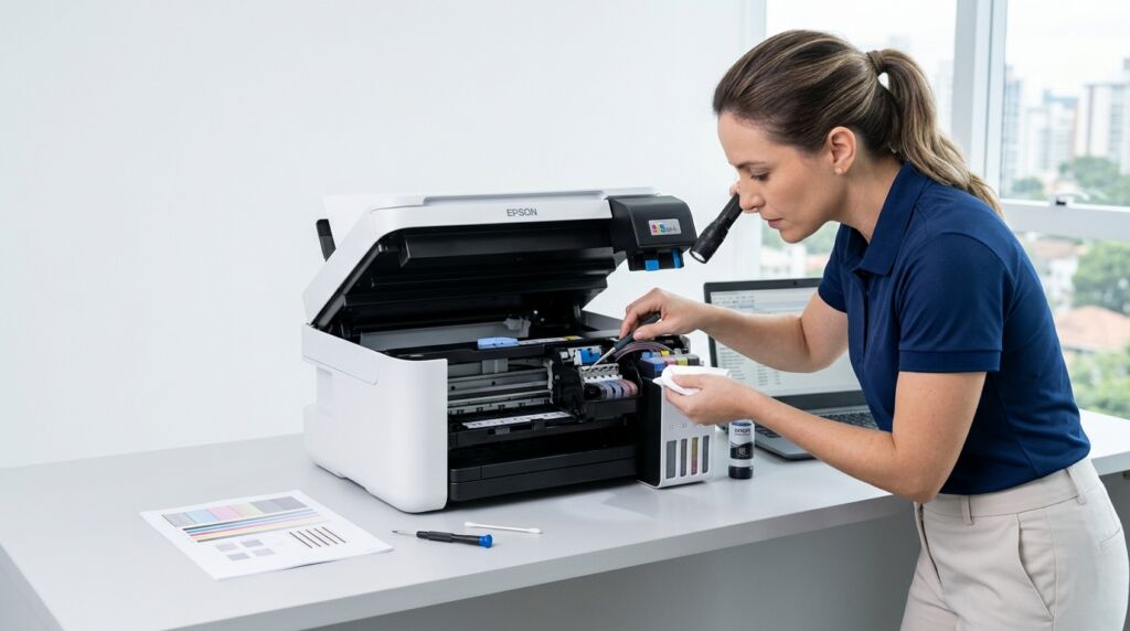 Como identificar falhas na impressora Epson EcoTank — Goiânia