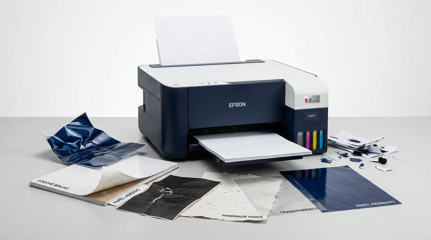 Impressora Epson EcoTank: papéis proibidos e riscos em Goiânia
